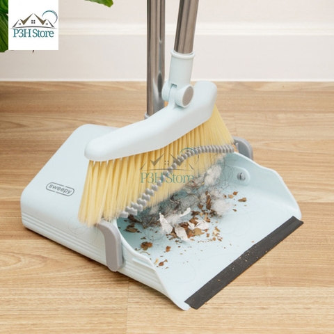 Bộ chổi và đồ hốt rác Sweepy by LocknLock ETM976 màu xanh