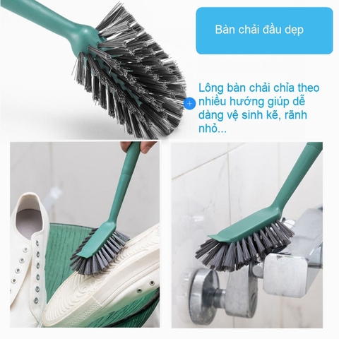 Dụng cụ vệ sinh đa năng LocknLock bàn chải chà sàn , cọ chà rửa nhà tắm toilet , cây gạt nước - màu xanh lá ETM916GRN ETM917GRN ETM918GRN ETM919GRN