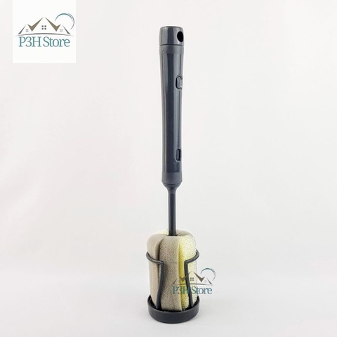 Dụng cụ rửa bình giữ nhiệt chai ly Lock&Lock đầu cọ bọt biển có kèm theo đế cắm ETM143DGRY