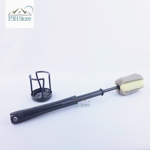 Dụng cụ rửa bình giữ nhiệt chai ly Lock&Lock đầu cọ bọt biển có kèm theo đế cắm ETM143DGRY