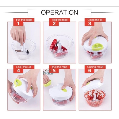 Dụng cụ băm xay tỏi ớt rau củ quả Lock&Lock các size CKS302 CKS308 CKS309 CKS310