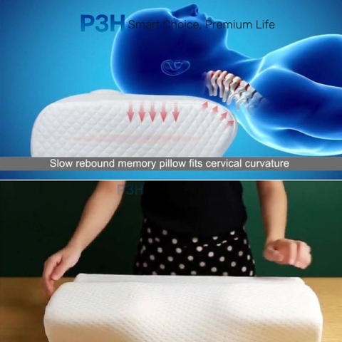 Gối Memory Foam Lock&Lock Êm ái, nâng đỡ cột sống, hỗ trợ ngủ ngon HLW114 P3H Store