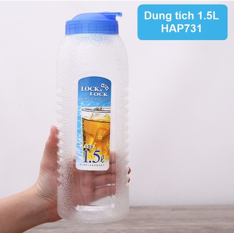 Bình nước nhựa Lock&Lock PET 1.2L/1.5L HAP730 HAP731