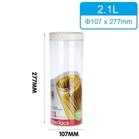 Hộp nhựa bảo quản thực phẩm Lock&Lock Interlock dung tích 500ml đến 2.1L INL301 INL302 INL303 INL403