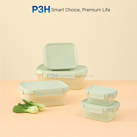 Hộp nhựa nắp gài Inochi Hokkaido Kín Hơi, Dùng Được Lò Vi Sóng, Nhiều Dung Tích P3H