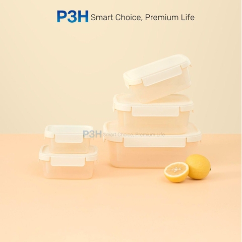 Hộp nhựa nắp gài Inochi Hokkaido Kín Hơi, Dùng Được Lò Vi Sóng, Nhiều Dung Tích P3H