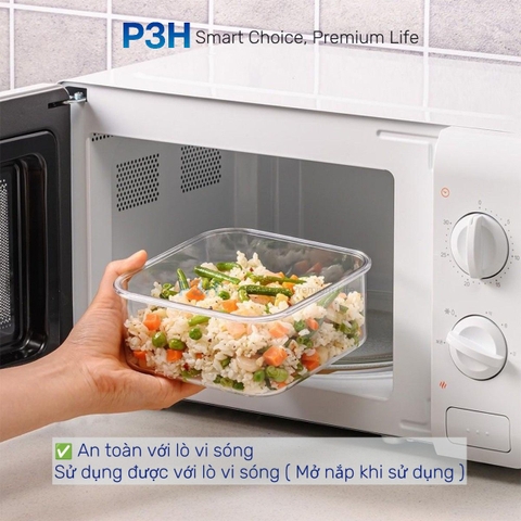 Hộp nhựa tritan Lock&Lock Bisfree Modular PLUS an toàn bảo quản thực phẩm kín hơi dễ dàng xếp chồng P3H