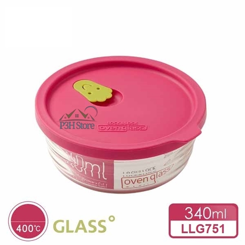 Hộp thủy tinh chịu nhiệt nắp silicone Lock&Lock OvenGlass Wave Steam Hole LLG741 LLG751 LLG761 LLG771