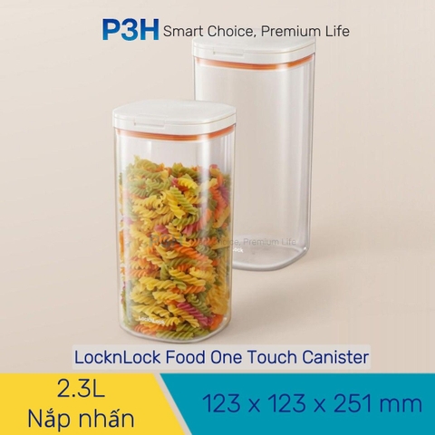 Hộp Đựng Thực Phẩm Khô LocknLock Kèm Muỗng Nắp Một Chạm Kín Hơi Không Ẩm Mốc HTE904 HTE905 HTE906 P3H