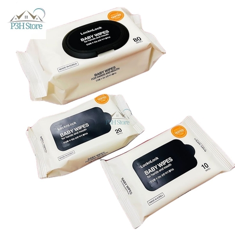 Khăn giấy ướt Lock&Lock Baby Wipes dùng lau tay và miệng ETM245 ETM248 ETM249