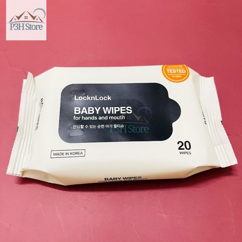 Khăn giấy ướt Lock&Lock Baby Wipes dùng lau tay và miệng ETM245 ETM248 ETM249