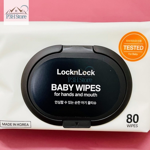Khăn giấy ướt Lock&Lock Baby Wipes dùng lau tay và miệng ETM245 ETM248 ETM249