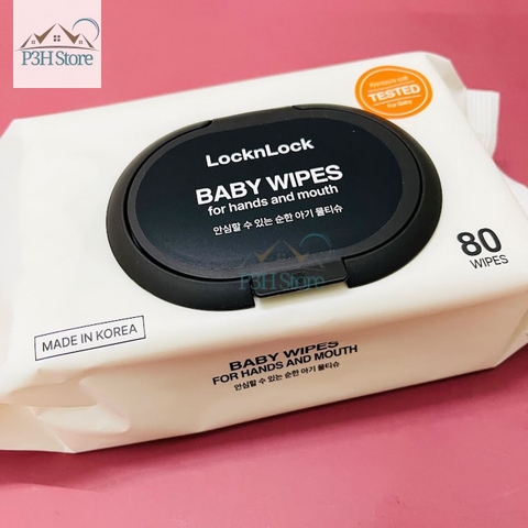 Khăn giấy ướt Lock&Lock Baby Wipes dùng lau tay và miệng ETM245 ETM248 ETM249