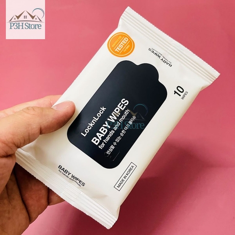 Khăn giấy ướt Lock&Lock Baby Wipes dùng lau tay và miệng ETM245 ETM248 ETM249
