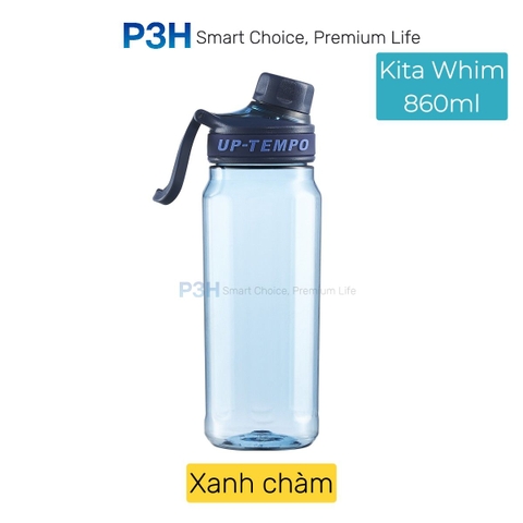 Bình nước thể thao nhựa Tritan Inochi Kita Whim 680ml/860ml nắp vặn kín nước, có quai xách tiện lợi P3H