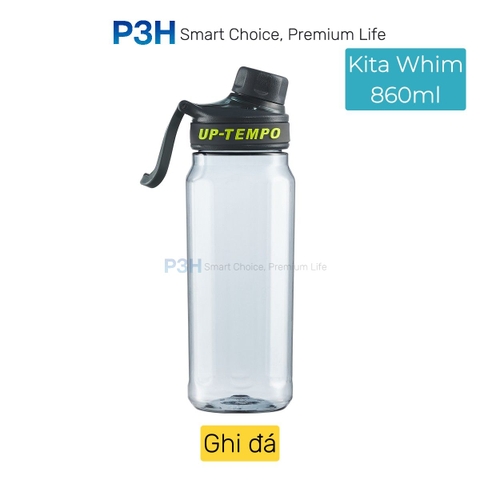 Bình nước thể thao nhựa Tritan Inochi Kita Whim 680ml/860ml nắp vặn kín nước, có quai xách tiện lợi P3H