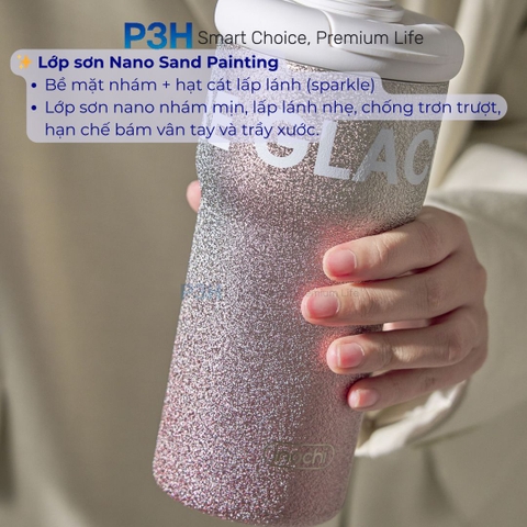 Ly Giữ Nhiệt Fuji Bubble Inochi 600ml Giữ Trọn Nhiệt Độ, Nâng Tầm Phong Cách Mỗi Ngày P3H