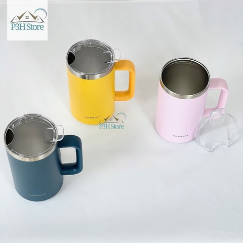 Ly giữ nhiệt Lock&Lock Flat Table Mug 730ml LHC4320 cố giữ nhiệt dung tích lớn thời trang