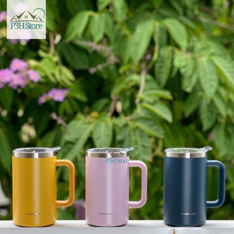 Ly giữ nhiệt Lock&Lock Flat Table Mug 730ml LHC4320 cố giữ nhiệt dung tích lớn thời trang