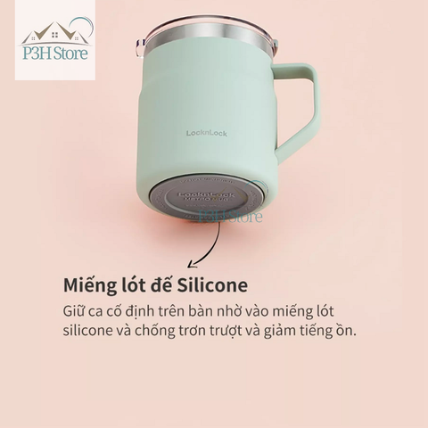 Ly giữ nhiệt Lock&Lock 475ml Metro Mug bằng thép không gỉ LHC4219 - ca giữ nhiệt cốc giữ nhiệt