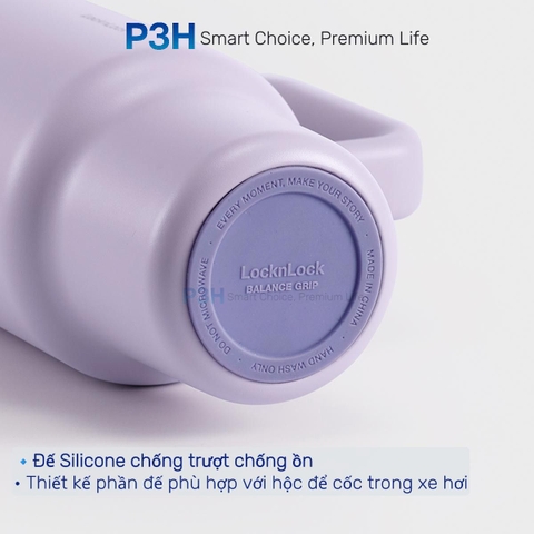 Ly Giữ Nhiệt LocknLock Balance Grip Tumbler 900ml/1200ml Có Tay Cầm, Giữ Nóng Lạnh Tốt, Nắp Tritan, Inox 304 LHC4397 LHC4398 P3H