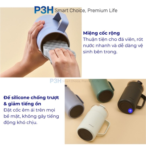 Ca Giữ Nhiệt LocknLock 600ml Phủ sứ Metro Ceramic Mug LHC4282 P3H