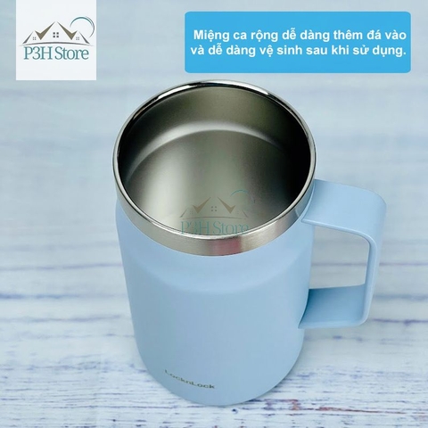 Ly giữ nhiệt Lock&Lock Metro Mug 600ml bằng thép không gỉ ca , cốc LHC4282