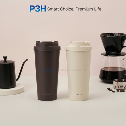 Ly Giữ Nhiệt Lock&Lock lòng ly phủ sứ 550ml Energetic CERAMIC Tumbler LHC3414 P3H Store