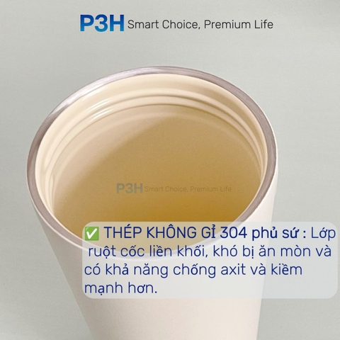 Ly Giữ Nhiệt Lock&Lock lòng ly phủ sứ 550ml Energetic CERAMIC Tumbler LHC3414 P3H Store