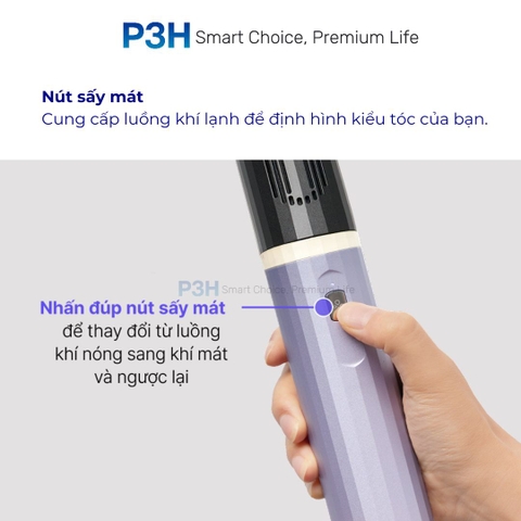 Máy Sấy Tạo Kiểu LocknLock Multi Hair Styling Dryer ENA526GRY – 4 Đầu Sấy Đa Năng, Công Nghệ Ion Âm P3H