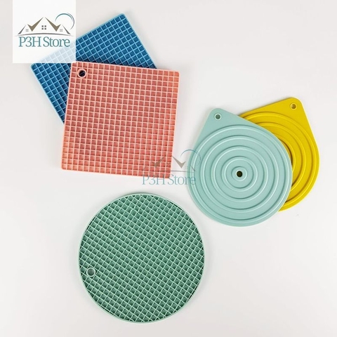 Miếng lót nồi nhấc nồi Lock&Lock bằng silicone chịu được nhiệt độ cao 200 độ C màu Pastel CKT218