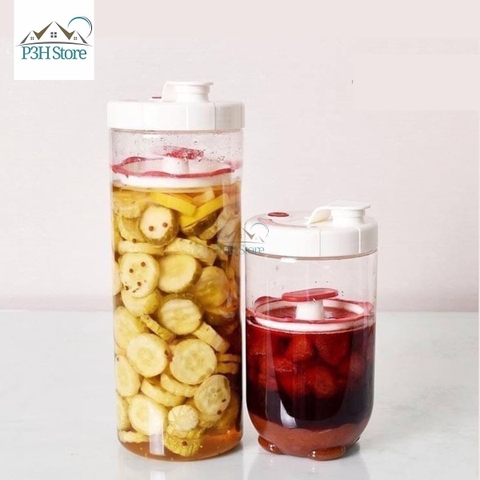 Hũ muối dưa cà có lưới chèn Lock&Lock hộp bảo quản thực phẩm dung tích 1.3L INL412  2.1L INL413