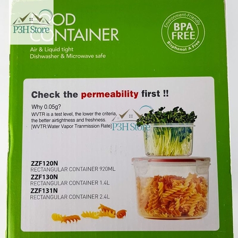 Bộ hộp nhựa Lock&Lock NEO LOCK  nắp kín hơi dùng bảo quản thực phẩm NLP131S001