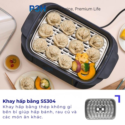 Nồi Điện Đa Năng LocknLock 6L 1800W Giải Pháp Nấu Ăn Toàn Diện Cho Gia Đình Hiện Đại EJP261WHT P3H