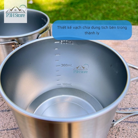 Set 2 ly inox LocknLock SLO dung tích 450ml và 500ml nhỏ gọn dành cho dã ngoại , du lịch LHC7003