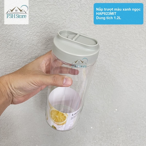 Bình nước LocknLock nắp trượt Slide Open nhựa PET BPA FREE dung tích 1.2L/1.4L HAP823 HAP824