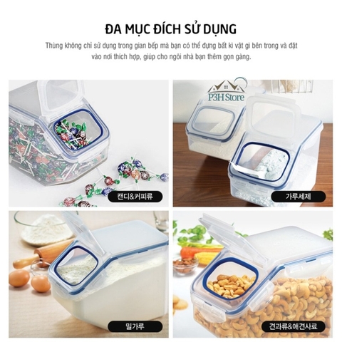 Thùng đựng gạo Lock&Lock 5L Kitchen Caddy HPL700