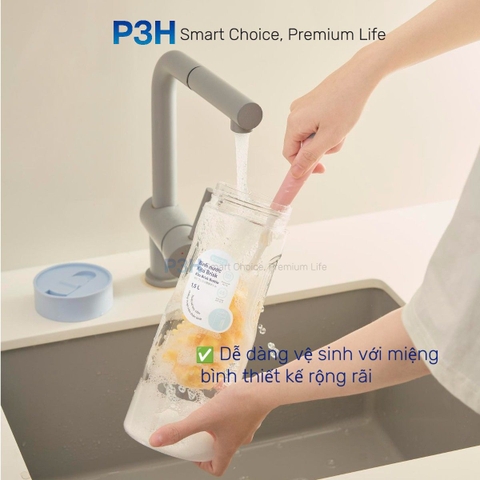 Bình đựng nước nắp trượt 1.5L Inochi Kita Brisk BPA FREE nhiêu màu dùng đựng nước ép hoa quả K2204 P3H