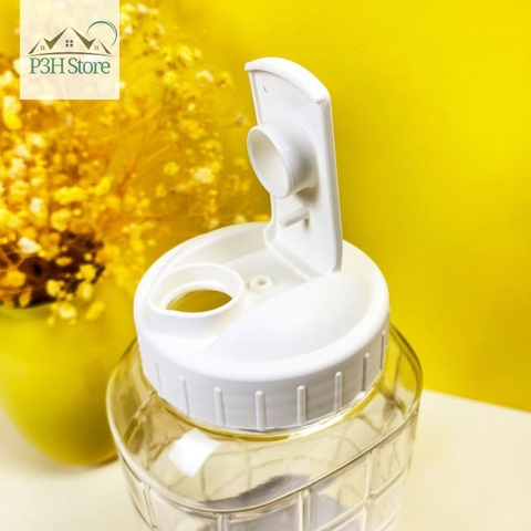 Bình đựng nước nhựa Lock&Lock Chess Water Bottle 1.0L/1.5L Nắp màu trắng HAP810 HAP812 P3hstore