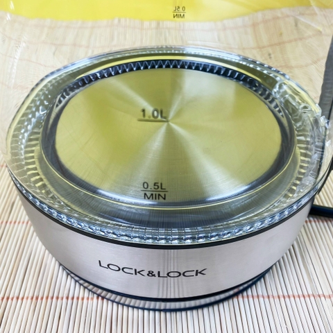 Ấm đun siêu tốc Lock&Lock thân bình thủy tinh dung tích 1.8L công suất 1850W  EJK418SLV