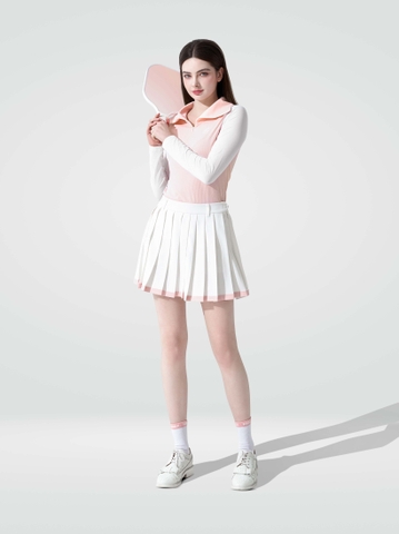 Keva Skirt - White Pink