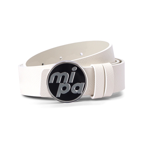 Men Circle Belt - White