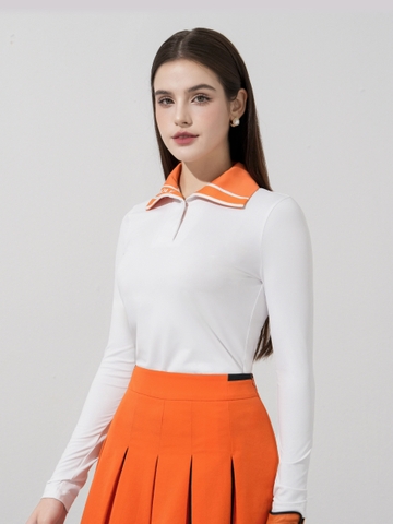 Zoey Top - White Orange