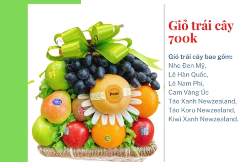 Giỏ trái cây 700k mã HL7004