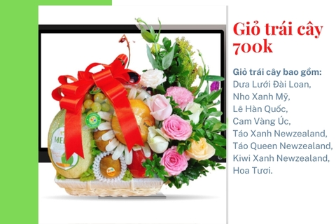 Giỏ trái cây 700k mã HL7004