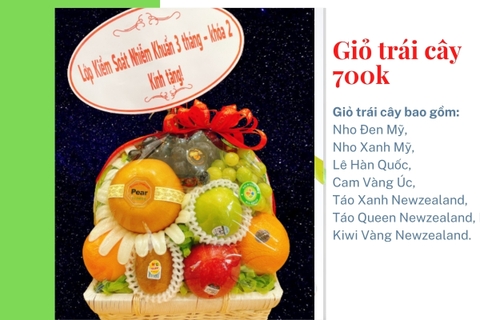 Giỏ trái cây 700k mã HL7004
