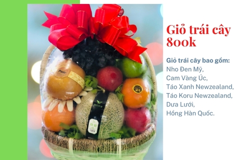 Giỏ trái cây 800k mã HL8001