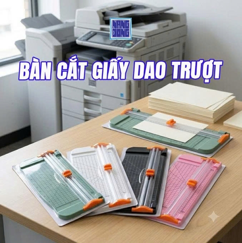 Bàn Cắt Dao Trượt – Giải Pháp Cắt Giấy Gọn Gàng, Chính Xác