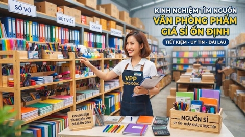 Kinh nghiệm tìm nguồn văn phòng phẩm giá sỉ ổn định