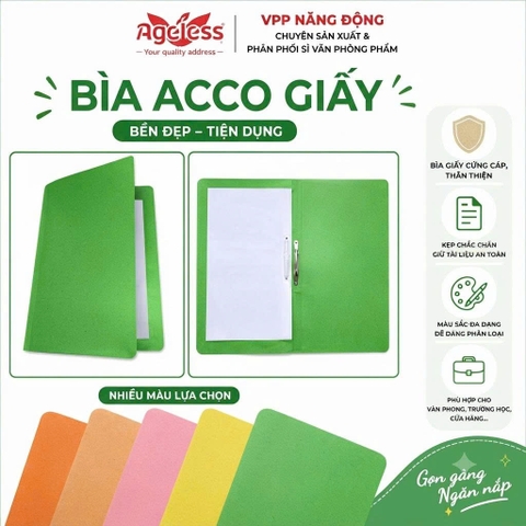 Bìa Acco Giấy Là Gì? Công Dụng Và Cách Chọn Bìa Acco Phù Hợp